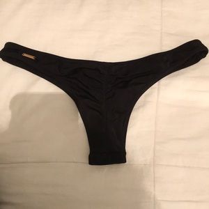 bunchy thong VS swimsuit bottoms black